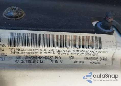 2006 Jeep Wrangler Se z USA, uszkodzony, nr VIN 1J4FA29176P740427